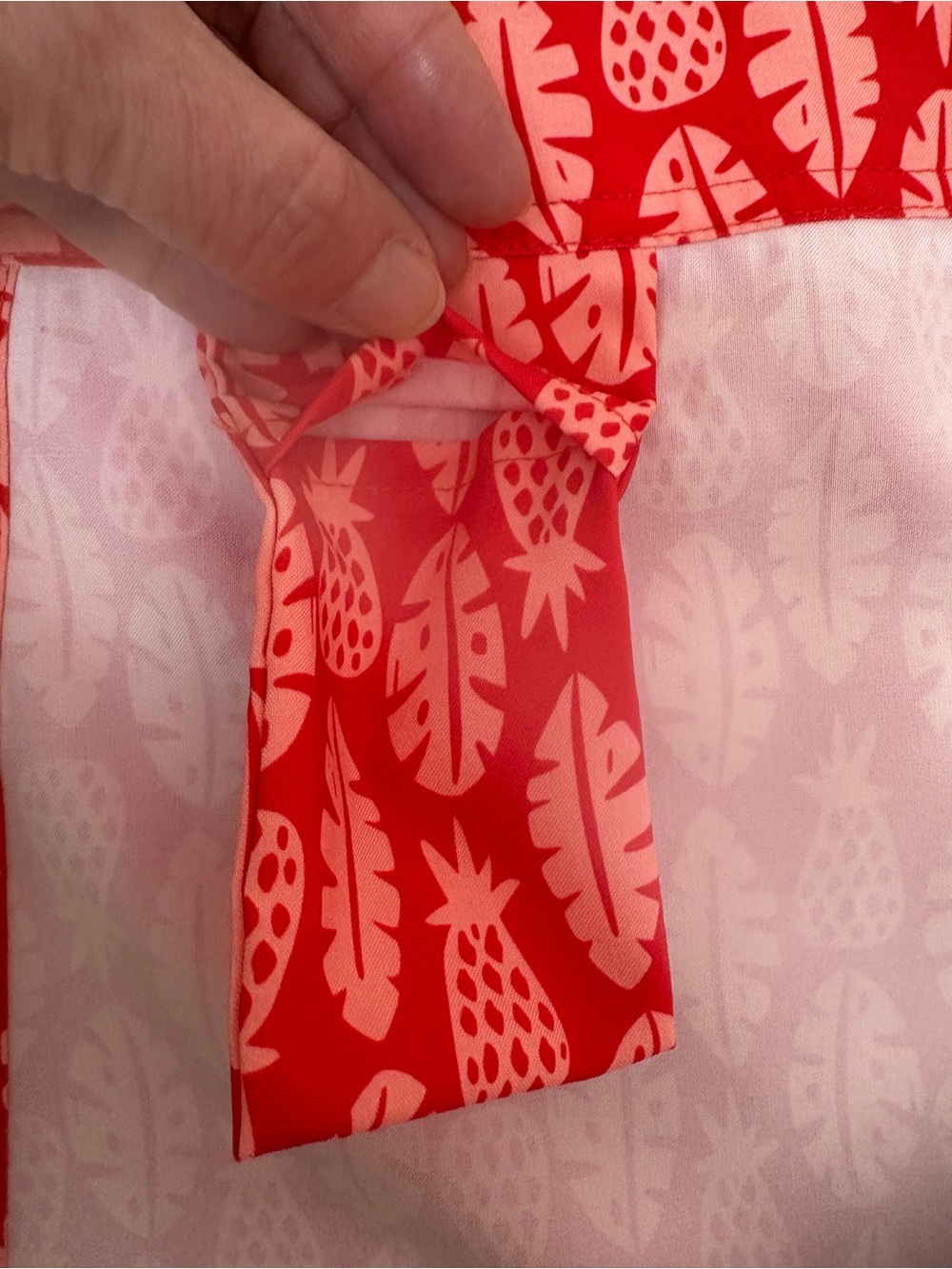 Ripskirt Hawaii Red Skirt Pink Pineapple Tropical Print Beach Vacation Medium - Picture 8 of 11